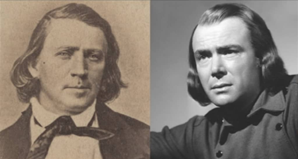 Brigham Young in 1853 at age 52 ; Dean Jagger in 1940 at age 50.