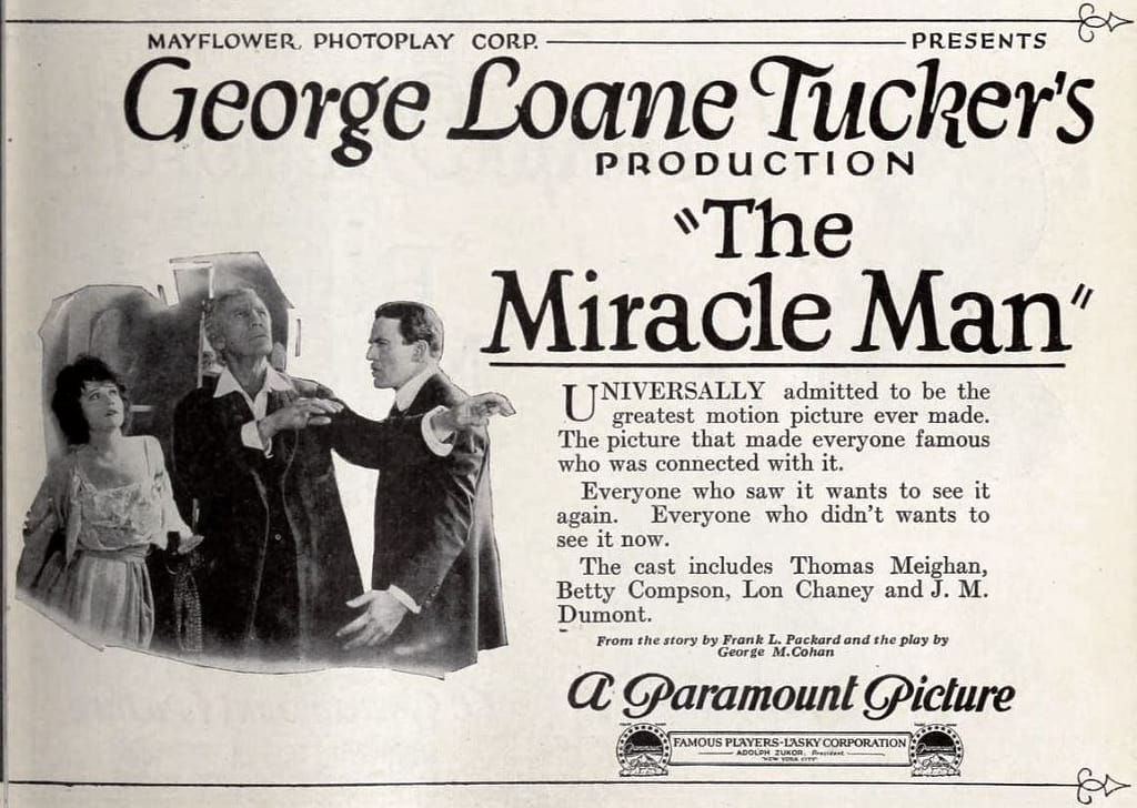 1919's The Miracle Man Poster