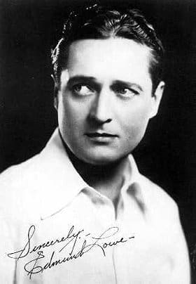 A young Edmund Lowe in profile
