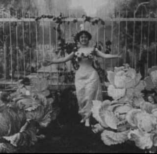 Still from the extant 1900 version of The Fairy of the Cabbages