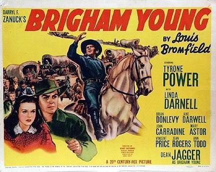 Poster for 1940 film Brigham Young.