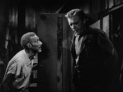 Leigh Whipper and Lon Chaney Jr. in Of Mice and Men.