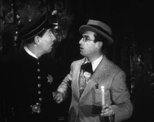 Harold Young and Noah Young afraid in the dark in Welcome Danger.