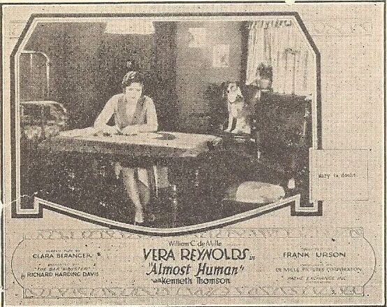 Advertisement for 1927's Almost Human