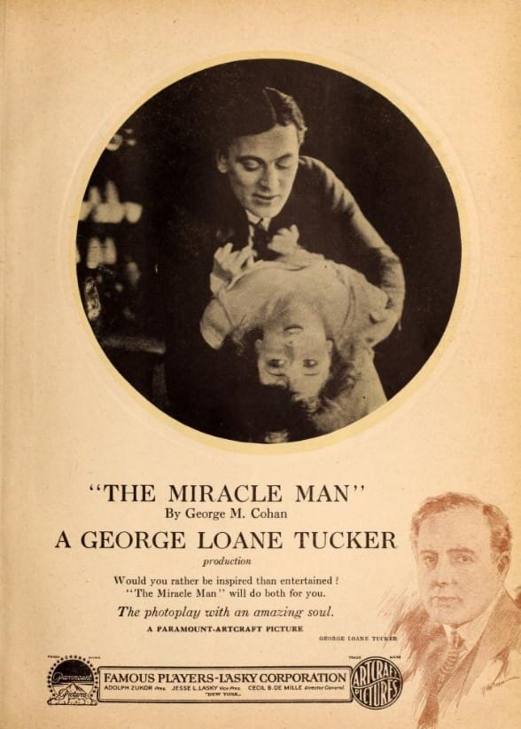 1919 ad for the Miracle Man