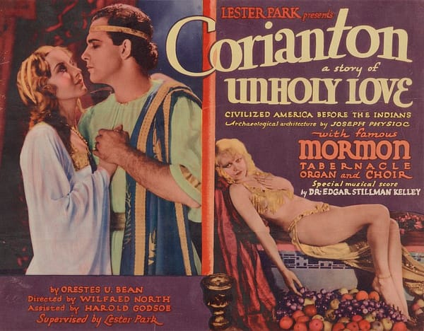 Film poster for 1931's Corianton: A Story of Unholy Love