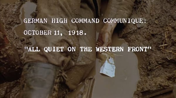 The ending of the 1979 version of All Quiet on the Western Front
