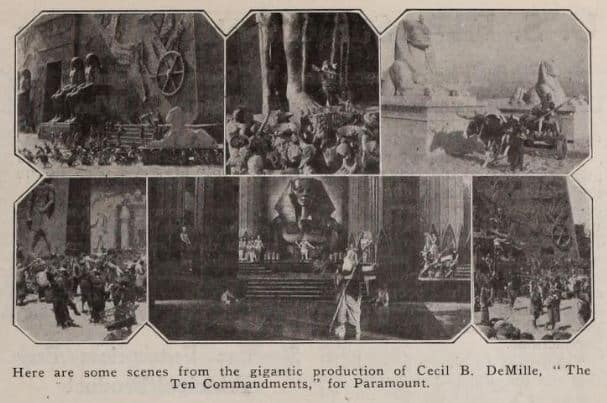 Photos of the Egyptian city sets for DeMille's The Ten Commandments (1923).