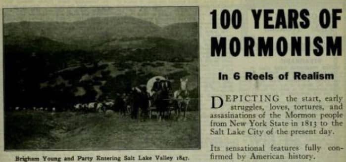 One Hundred Years of Mormonism ad