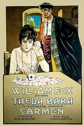 Poster for Raoul Walsh's and Theda Bara's 1915 film Carmen